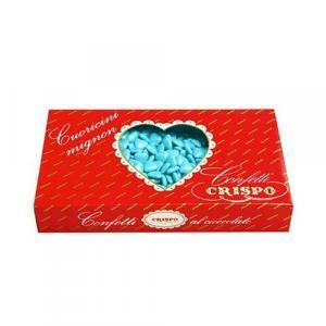 Confetti cuoricini mignon celesti al cioccolato - 1 kg