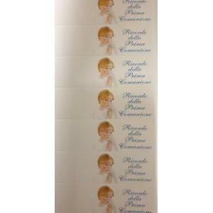 Bigliettini prima comunione bambino 45x25 mm - 10pz