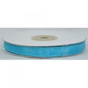 Nastro organza azzurro - 6 mm x 50 mt