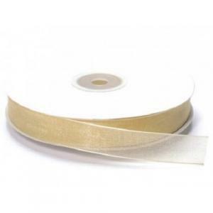 Nastro organza crema - 20 mm x 50 mt