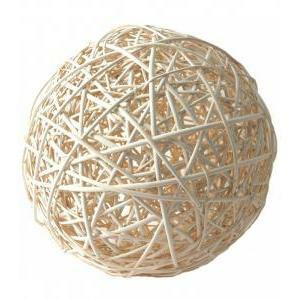 Sfera midollino color naturale - 10 cm