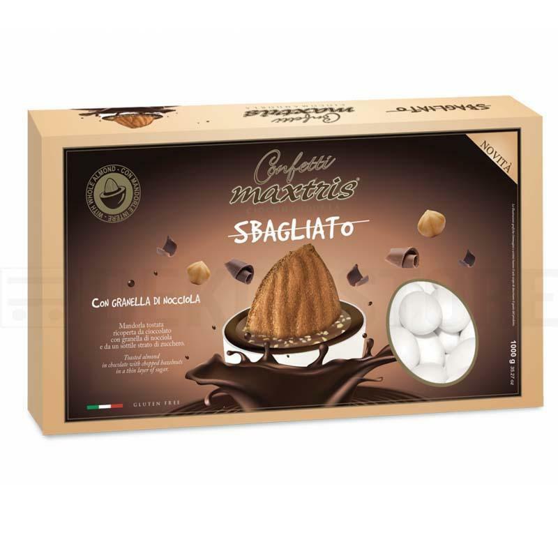 Confetti Maxtris sbagliato con granella di nocciola in confezioni da 1KG