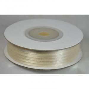 Doppio raso avorio  3 mm x 50 mt - satinato