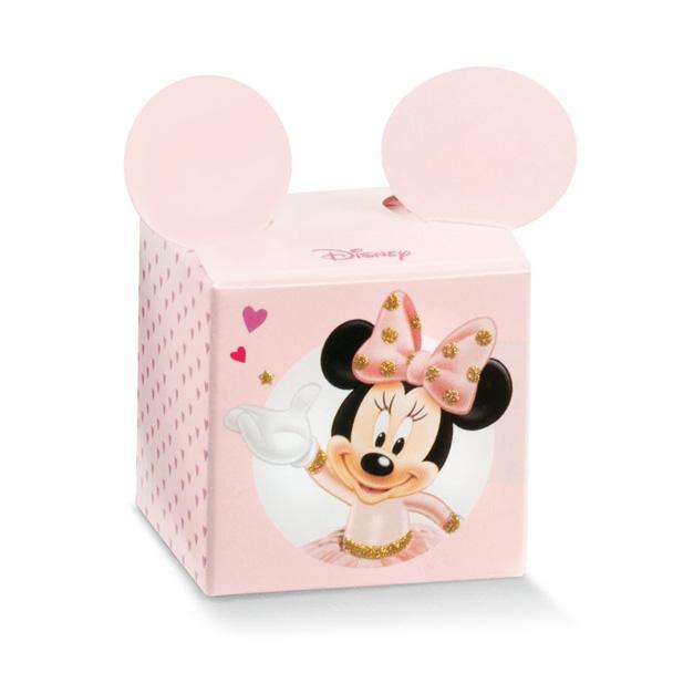 scotton spa cubo minnie ballerina con glitter 50x50x50 mm - 5 pz