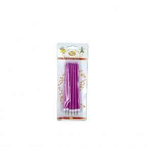 Candelina mini stelo lavanda - 12 pz