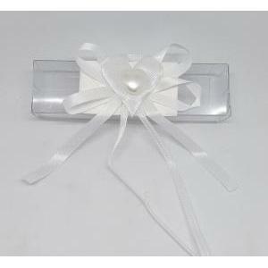 Portaconfetti in pvc con applicazione bianca - 10 x 2.5 x 2.5 cm