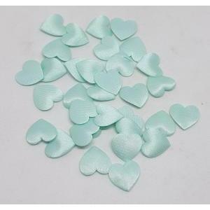 Applicazione in stoffa a forma di cuore tiffany - 50 pz