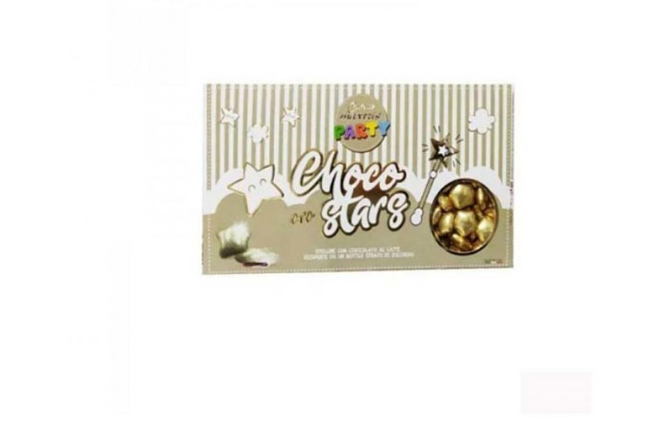 maxtris maxtris choco stars dorate - 500 gr