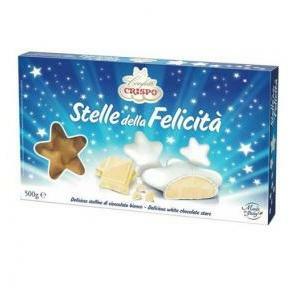 Stelle della felicita' oro - confetti di cioccolato bianco 500gr