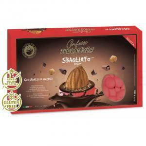 Confetti  sbagliato con granella di nocciola - rosso - 1kg