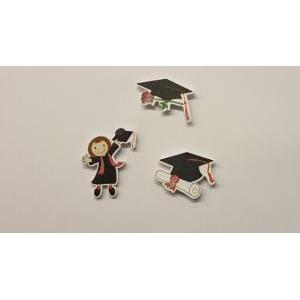 Stickers laurea 12 pezzi - 2 cm