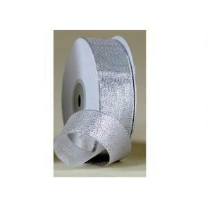 Nastro metal argento - 25 mm x 25 mt