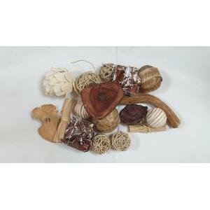 Mix assortito naturale decorativo - 16 pz