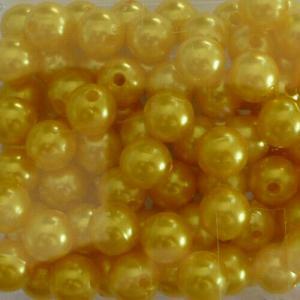 Dol24 perle decorative 10 mm giallo scuro  - 115 pz