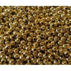 Dol24 perle decorative 10 mm oro metallizzato - 115 pz