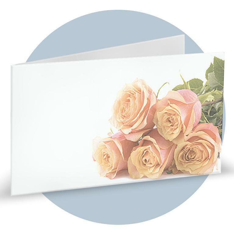 bbf bigliettini matrimonio con rose - 1 foglio da 20pz