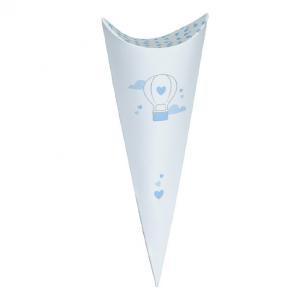 Cono busta balloon azzurro 190 mm - 10 pz