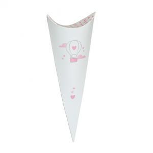 Cono busta balloon rosa 190 mm - 10 pz