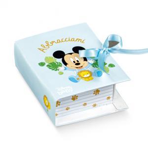 Libro porta confetti mickey baby lion 70x60x30 mm - 5 pz