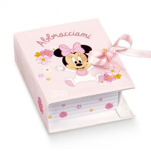 Libro porta confetti minnie baby flowers 70x60x30 mm - 5 pz