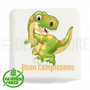 Marshmallow quadratino con stampa ' dinosauro ' - 20pz