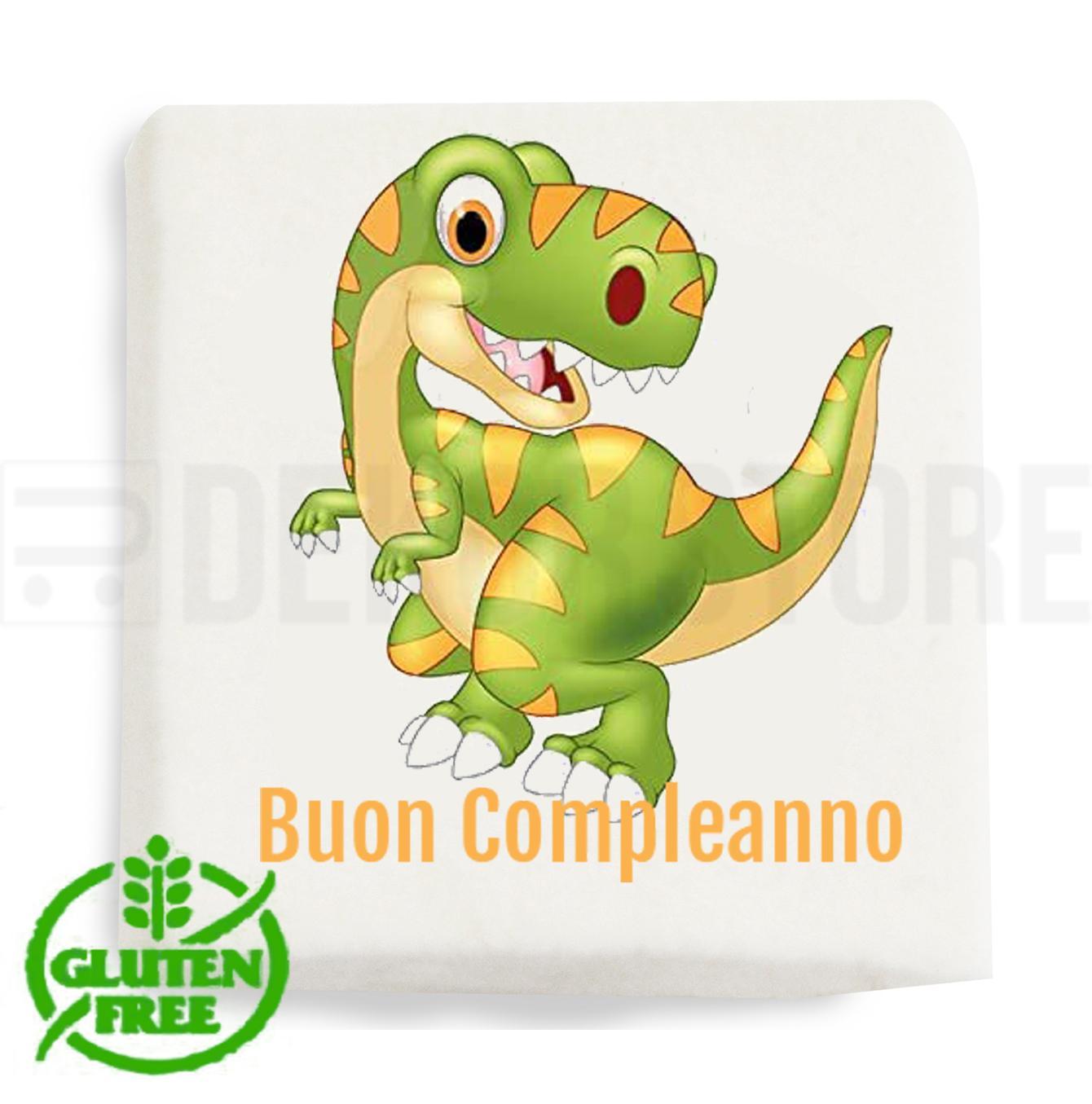 dekor store marshmallow quadratino con stampa ' dinosauro ' - 20pz