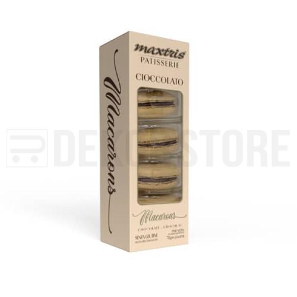 Macarons al cioccolato maxtris confezione da 5 pz