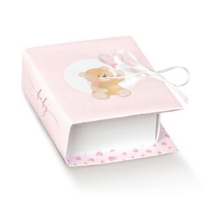 Libro little bear rosa 70x60x30 mm - 5 pz