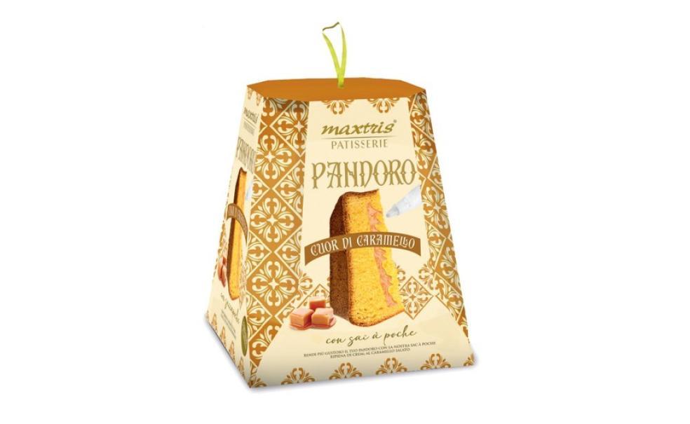 maxtris pandoro cuor di caramello con sac a pochè maxtris - 850 gr