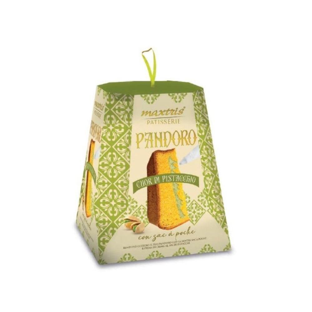 maxtris pandoro cuor di pistacchio con sac a pochè maxtris - 850 gr