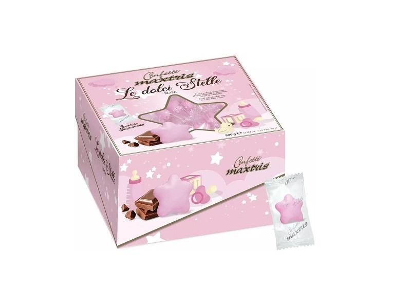 maxtris maxtris le dolci stelle rosa - vassoio  500 gr.