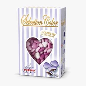 Selection cuoricini mignon - lilla - al cioccolato 500gr