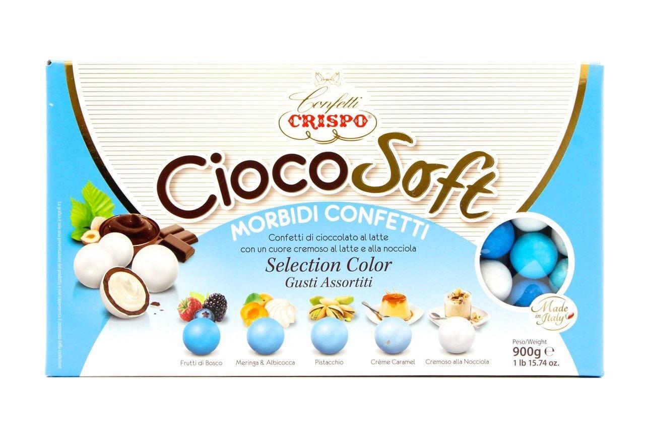 crispo crispo cioco soft selection color celeste - 900 gr