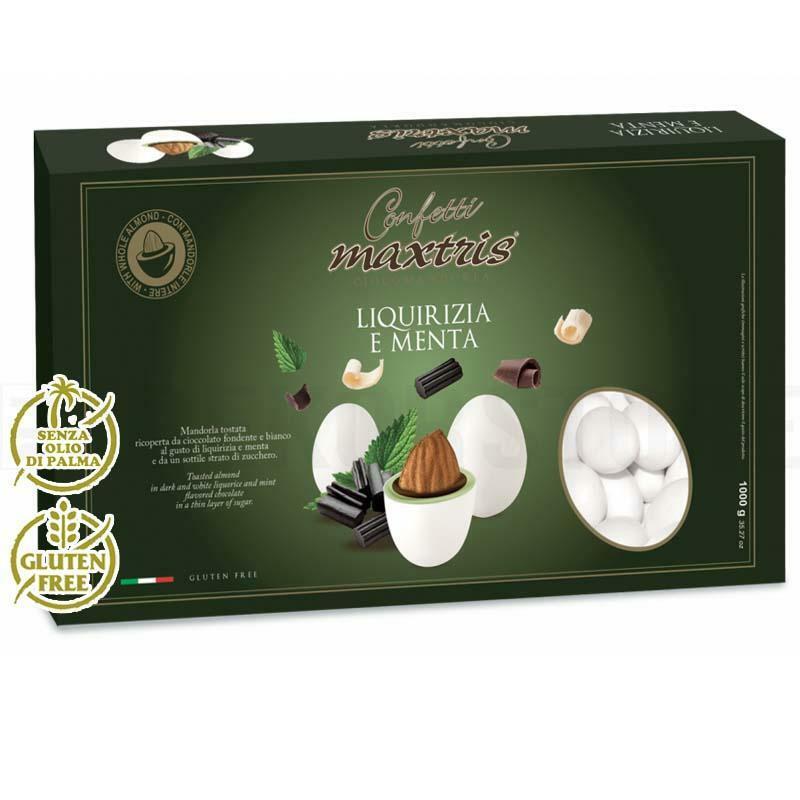 Confetti Maxtris liqurizia e menta in confezione da 1KG