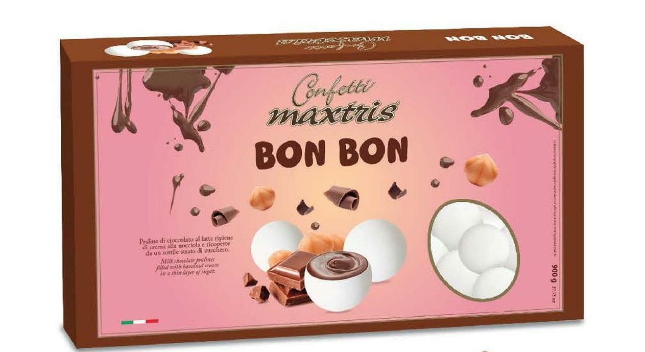 CONFETTI MAXTRIS BON BON RIPIENI ALLA CREMA DI NOCCIOLA - 900GR