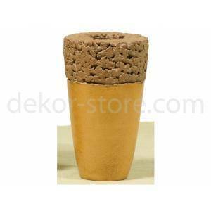 Vaso in terracotta 'papkorno' - 23 cm