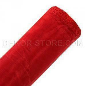 Organza rosso - 47 cm x 10 yd