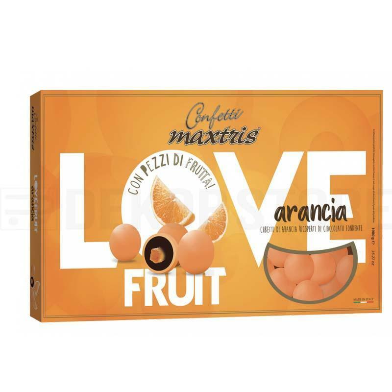 Confetti Maxtris love fruit arancia in confezioni da 1KG