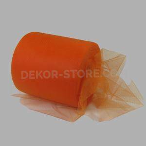 Tulle arancio - 12,5 cm x 100 mt