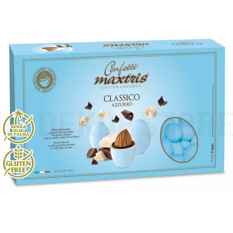 Confetti Maxtris classico azzurro in confezione da 1kg