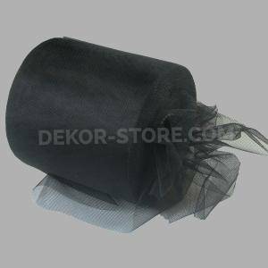 Tulle nero - 12,5 cm x 100 mt