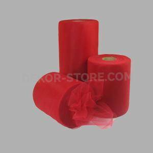 Tulle rosso - 12,5 cm x 100 mt