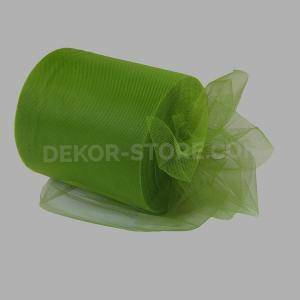 Tulle verde erba - 12,5 cm x 100 mt