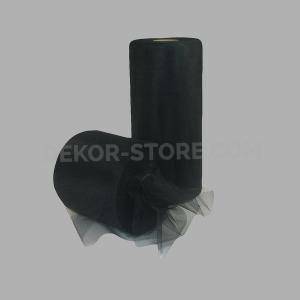 Tulle nero - 25 cm x 100 mt