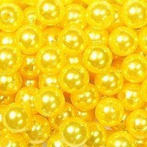 Dol24 perle decorative 8 mm gialle - 250 pz