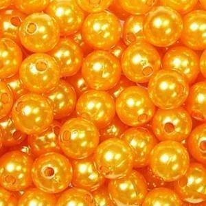 Dol24 perle decorative 10 mm arancio - 115 pz