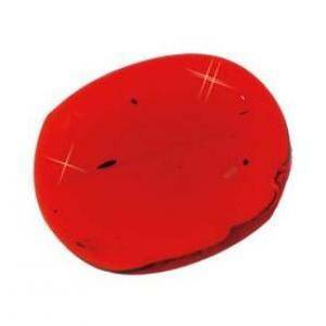 Ciottoli decorativi in vetro rosso 30 mm (100ml)