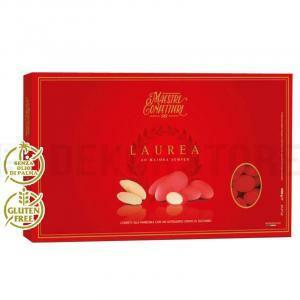 Confetti  mandorla avola pensiero d'amore - 1 kg rosso calibro 38