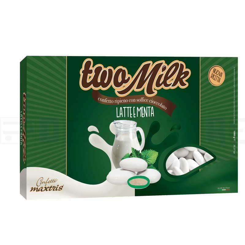 maxtris maxtris latte e menta - two milk - confetti  1kg