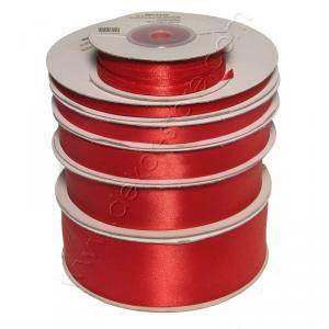 Doppio raso rosso 6 mm x 50 mt - satinato